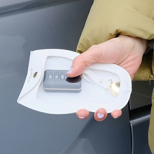 ミッフィー PU スマートキークロッシュ ミッフィーグレー カー用品 鍵 miffy