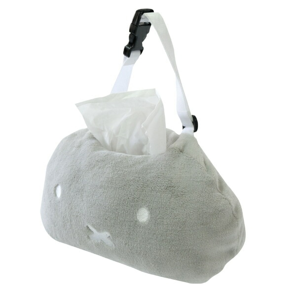 ミッフィー miffy ヘッドレスティッシュケース （グレー） カー用品