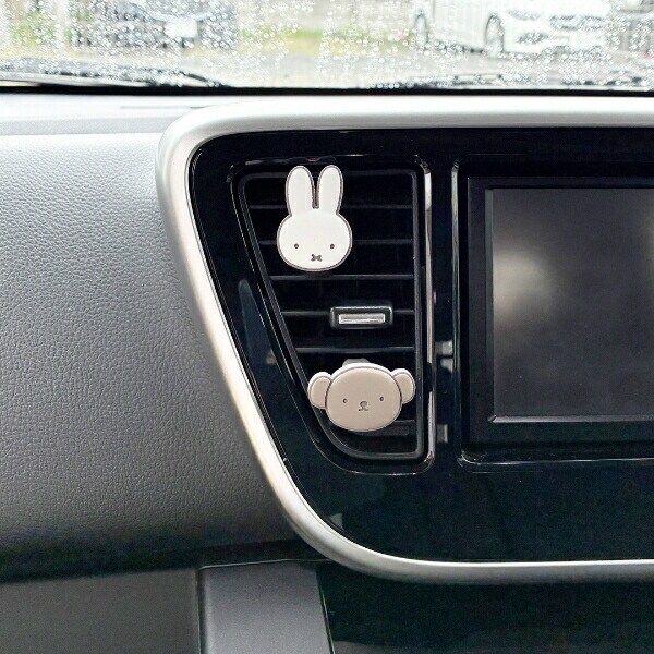 ミッフィー エアコンルーバーアクセサリー ミッフィー＆ボリス カー用品 miffy
