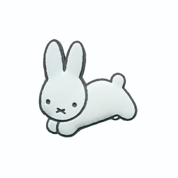 ミッフィー エアコンルーバーアクセサリー うさぎホワイト＆グレー カー用品 miffy