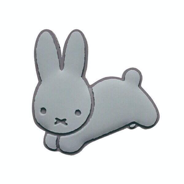 ミッフィー エアコンルーバーアクセサリー うさぎホワイト＆グレー カー用品 miffy