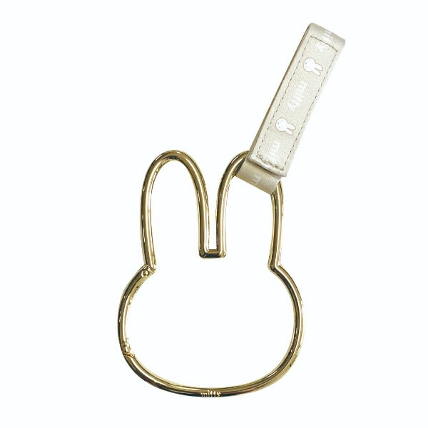 ミッフィー miffy ヘッドレストカラビナフック ゴールド カー用品