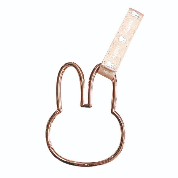ミッフィー miffy ヘッドレストカラビナフック ピンクゴールド カー用品