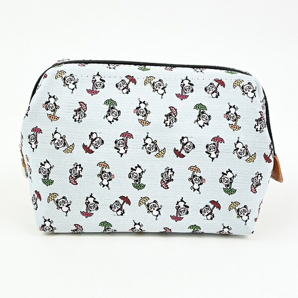 内藤ルネ ルネパンダ ポーチ (ブルー) 日本製