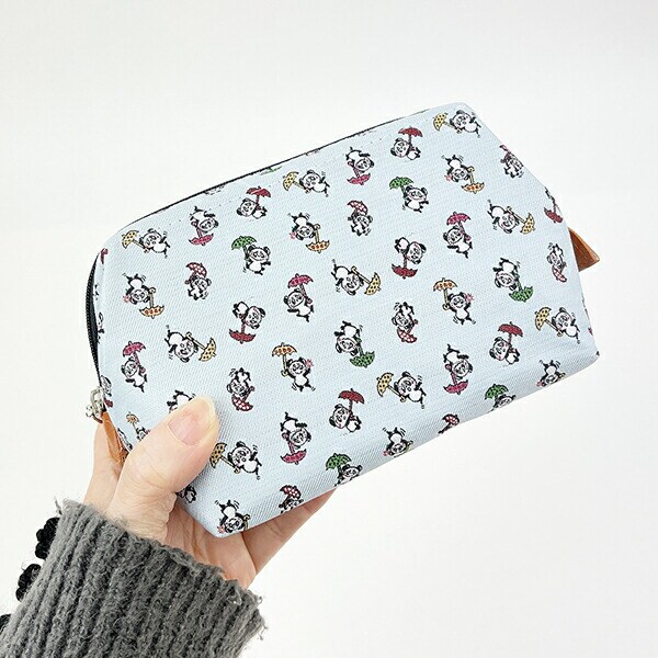 内藤ルネ ルネパンダ ポーチ (ブルー) 日本製