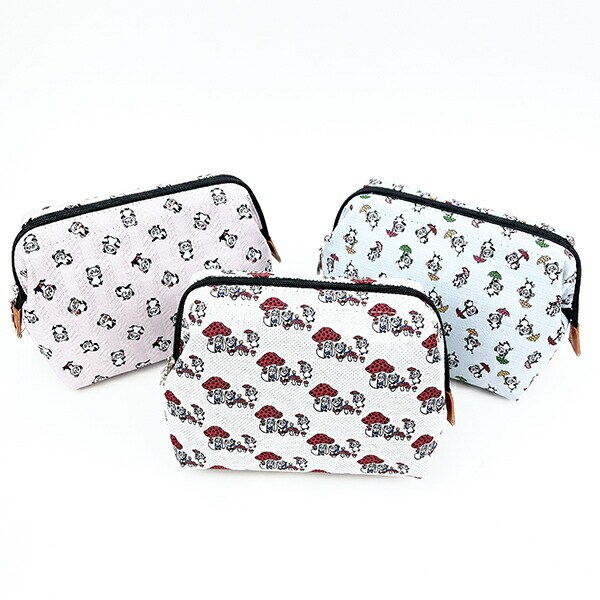 内藤ルネ ルネパンダ ポーチ (ブルー) 日本製