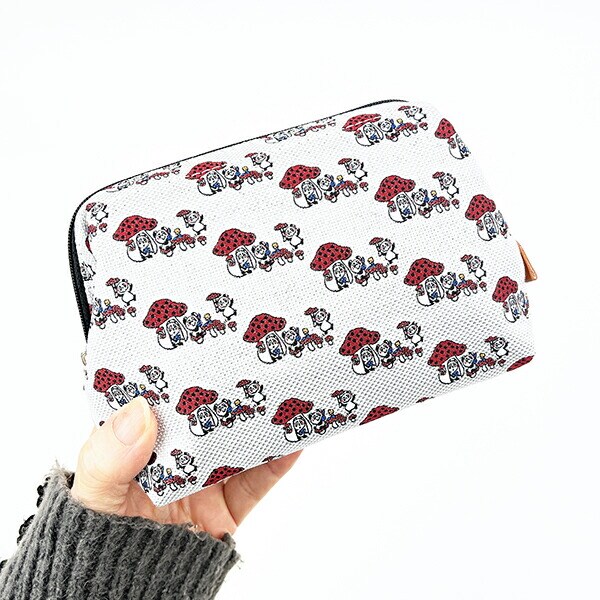 内藤ルネ ルネパンダ ポーチ (ホワイト) 日本製