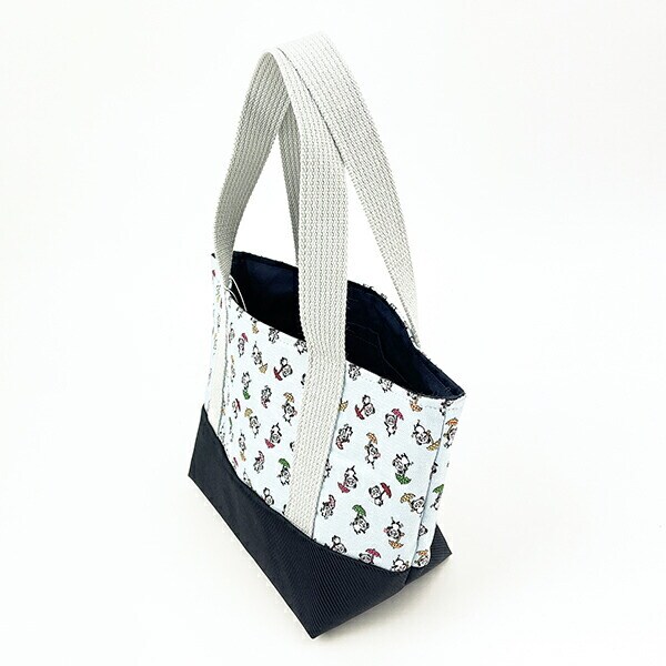 内藤ルネ ルネパンダ ミニトートバッグ (ブルー) ランチ 日本製