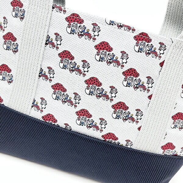 内藤ルネ ルネパンダ ミニトートバッグ (ホワイト) ランチ 日本製