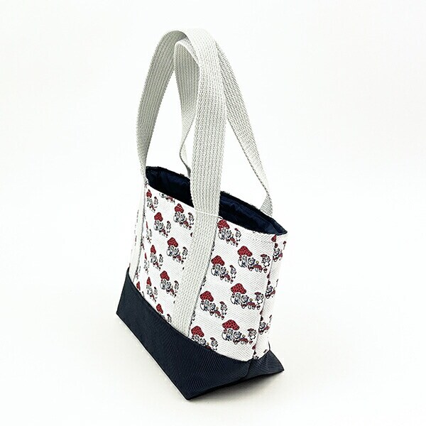 内藤ルネ ルネパンダ ミニトートバッグ (ホワイト) ランチ 日本製