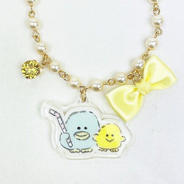 ほわころくらぶ パールチェーンの2WAYチャーム＆ブレスレット イエロー アクセサリー