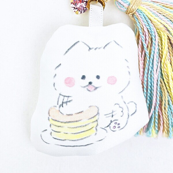 ほわころくらぶ ふわふわクッションとタッセルのバッグチャーム