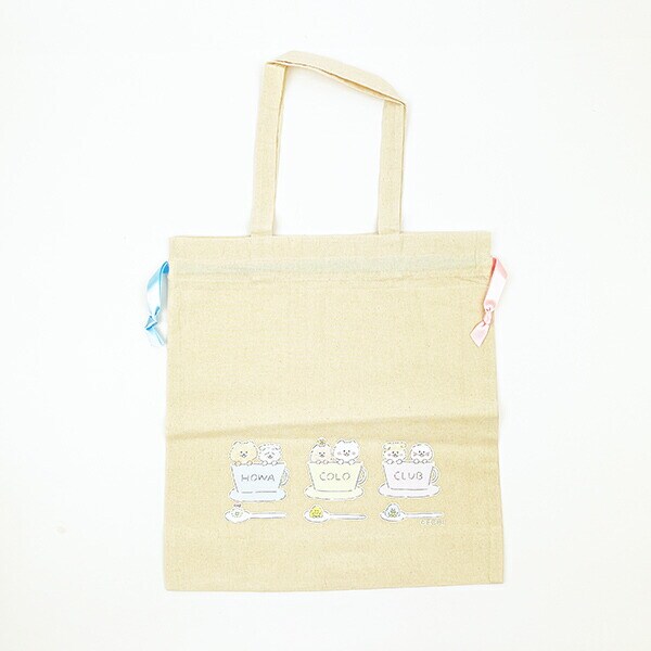 ほわころくらぶ 巾着トートバッグ 日本製