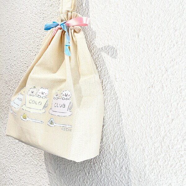 ほわころくらぶ 巾着トートバッグ 日本製