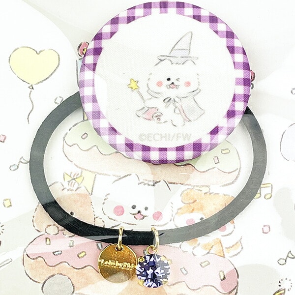 ほわころくらぶ ヘアポニー ほわころちゃん 魔女 パープル ヘアゴム アクセサリー