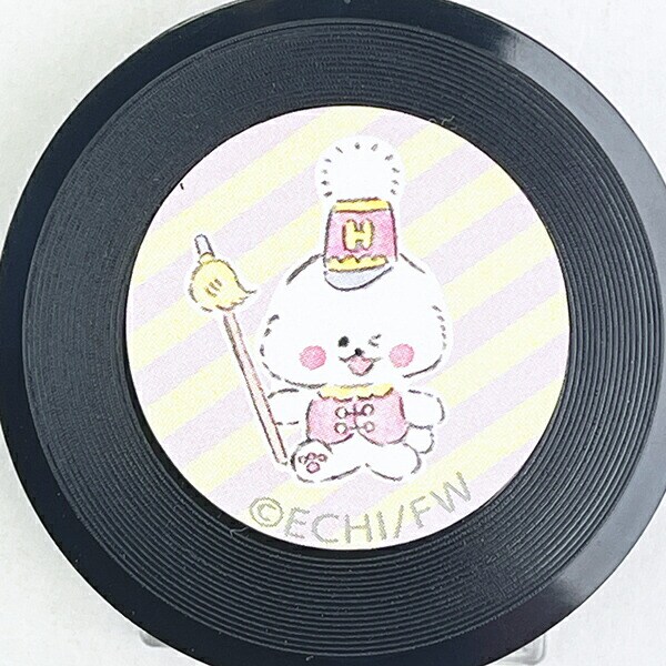 ほわころくらぶ レコード缶バッジ(スタンド付き) イエロー