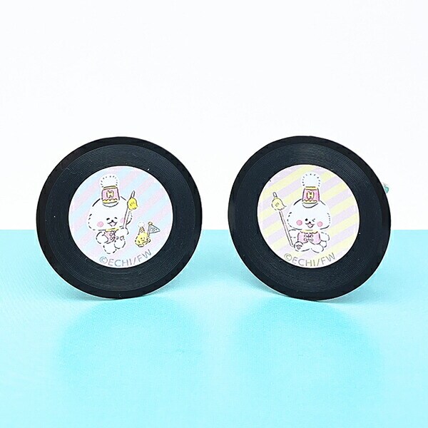 ほわころくらぶ レコード缶バッジ(スタンド付き) イエロー