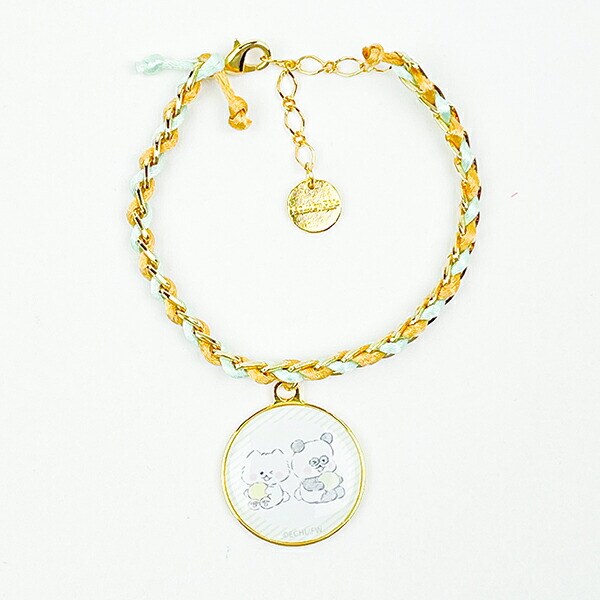 ほわころくらぶ ミサンガ＆チャーム UTOUTOCLUB ほわころちゃん&ぱんころちゃん アクセサリー グリーン