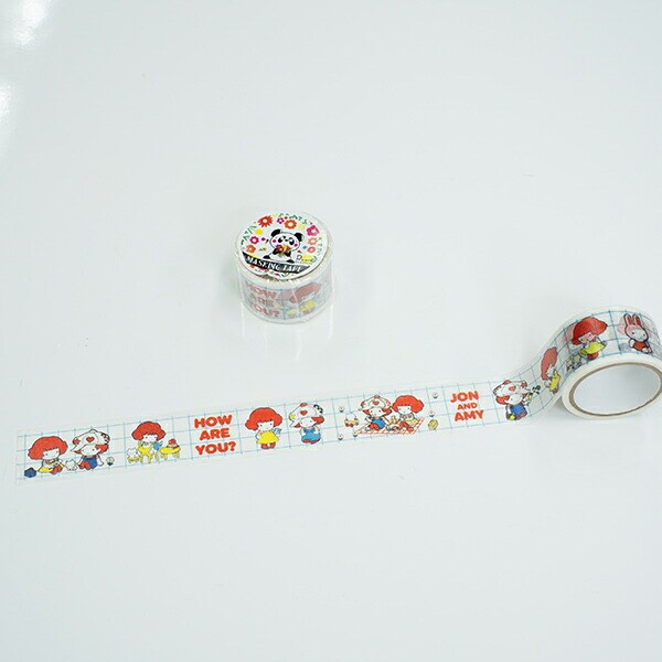 内藤ルネ JON＆AMY マスキングテープ (2cm) 文具