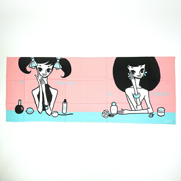 内藤ルネ ルネガール(スノーガール&シンデレラ) 手拭い タオル RUNE