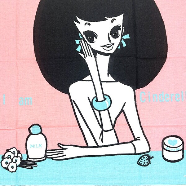 内藤ルネ ルネガール（スノーガール＆シンデレラ） 手拭い タオル RUNE