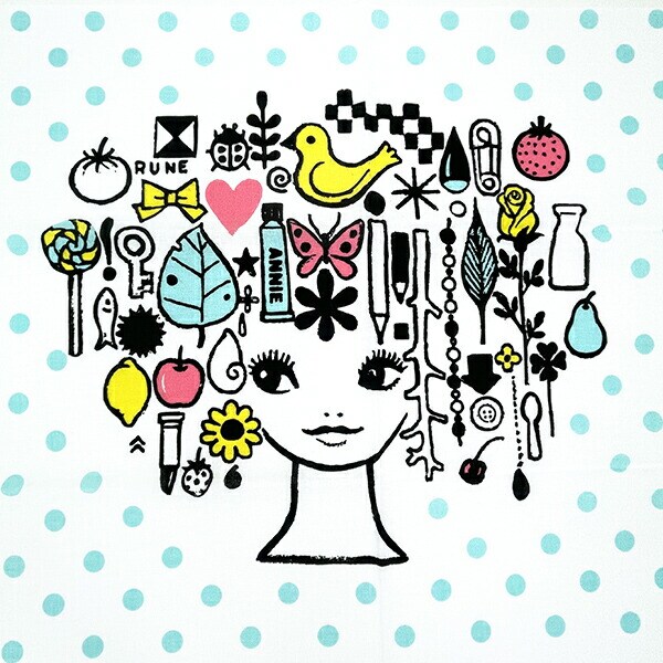 内藤ルネ Soleil Diary 手拭い タオル RUNE