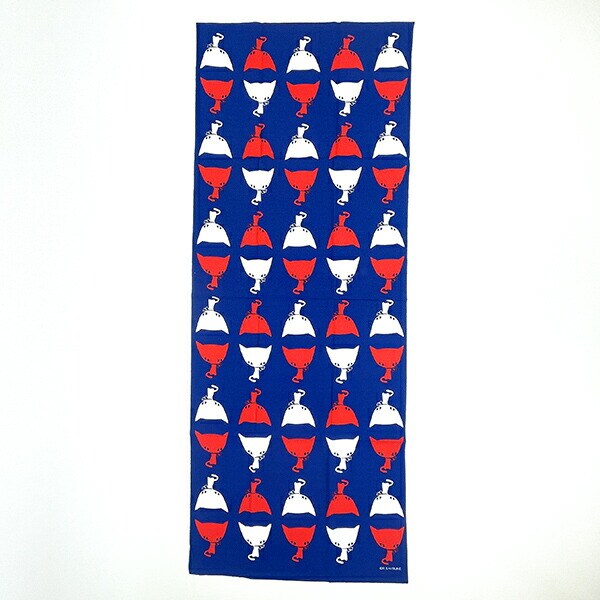 内藤ルネ 紅白ネコ 手拭い タオル RUNE