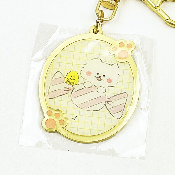 ほわころくらぶ メタルキーホルダー ほわころちゃん ピンク