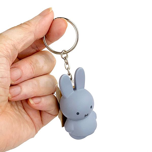 ミッフィー miffy キーチェーン キーホルダー シルバーブルー マスコット