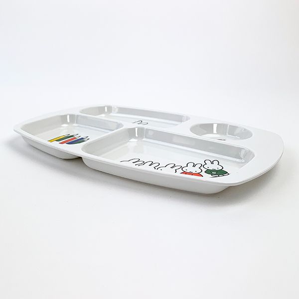 ミッフィー  おともだち シリーズ ミッフィーとおともだち 角皿 プレート ベビー ランチ