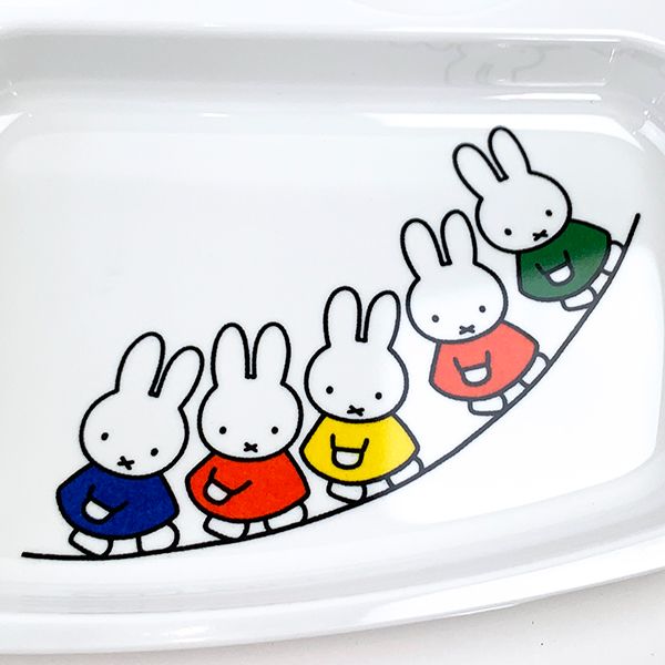 ミッフィー  おともだち シリーズ ミッフィーとおともだち 角皿 プレート ベビー ランチ