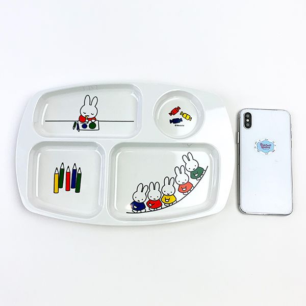 ミッフィー  おともだち シリーズ ミッフィーとおともだち 角皿 プレート ベビー ランチ