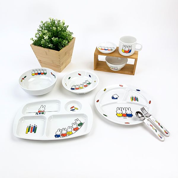 ミッフィー  おともだち シリーズ ミッフィーとおともだち 角皿 プレート ベビー ランチ