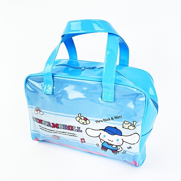 サンリオ シナモロール ビニールボストンバッグ キッズ スクール Sanrio