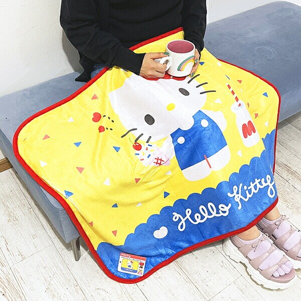 サンリオ ハローキティ ふわふわブランケット イエロー ひざ掛け Sanrio