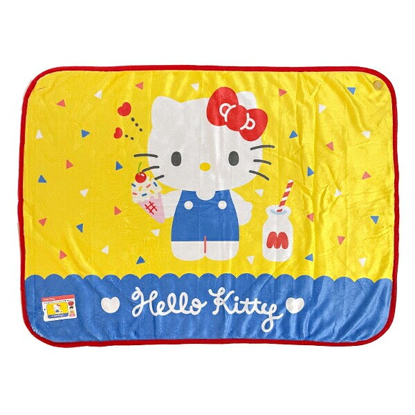 サンリオ ハローキティ ふわふわブランケット イエロー ひざ掛け Sanrio