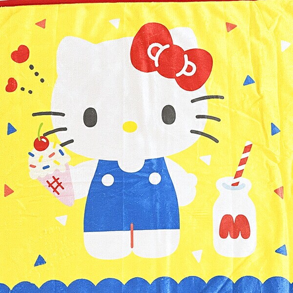 サンリオ ハローキティ ふわふわブランケット イエロー ひざ掛け Sanrio