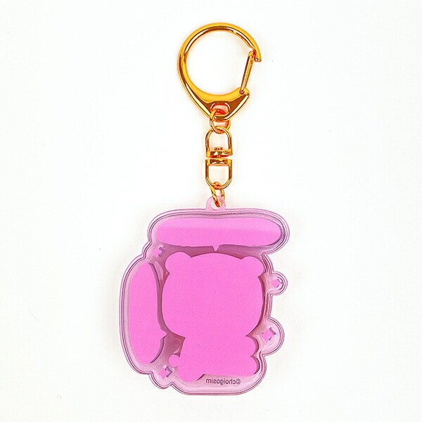 チェゴシム ぷっくりったいキーホルダー くまゴシム ピンク 韓国