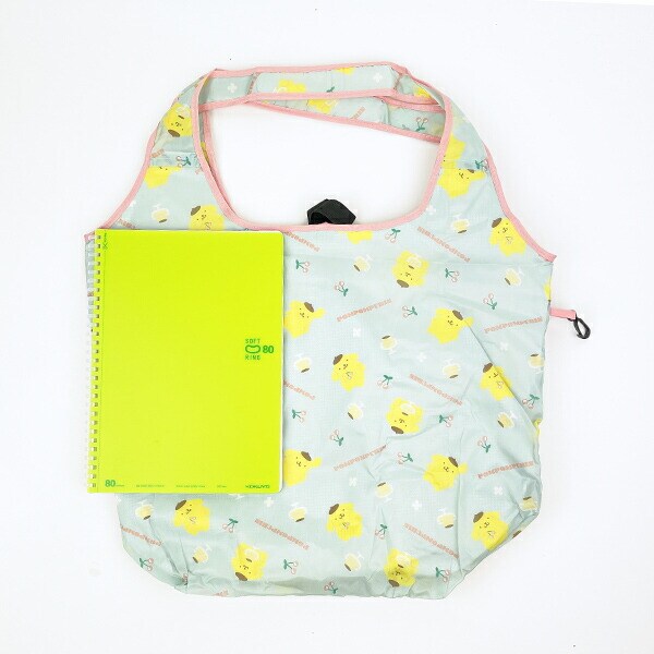 サンリオ ポムポムプリン 保冷保温エコバッグ かばん お買い物 グリーン