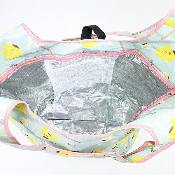 サンリオ ポムポムプリン 保冷保温エコバッグ かばん お買い物 グリーン