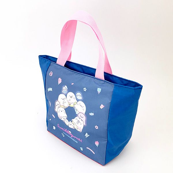 すみっコぐらし 保冷クーラートート トートバッグ お弁当 ランチ キッチン ネイビー