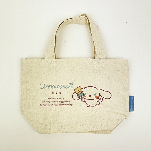 サンリオ シナモロール  帆布ミニトートバッグ シナモン Sanrio