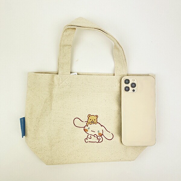 サンリオ シナモロール  帆布ミニトートバッグ シナモン Sanrio