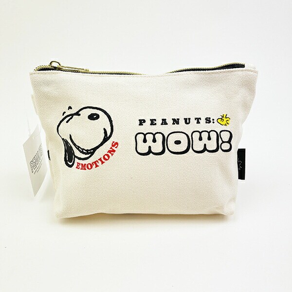 スヌーピー 帆布 船形ポーチ フェイス SNOOPY 小物入れ