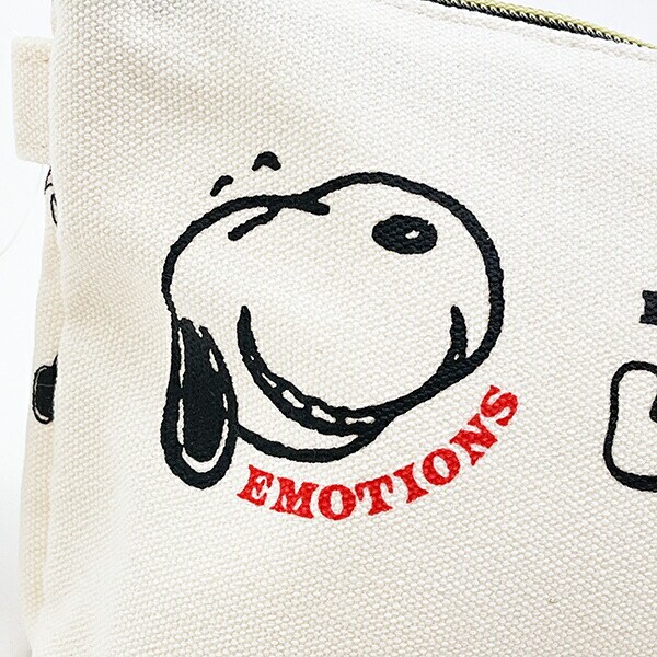 スヌーピー 帆布 船形ポーチ フェイス SNOOPY 小物入れ