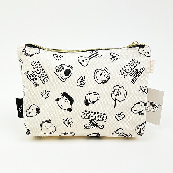 スヌーピー 帆布 船形ポーチ フェイス SNOOPY 小物入れ