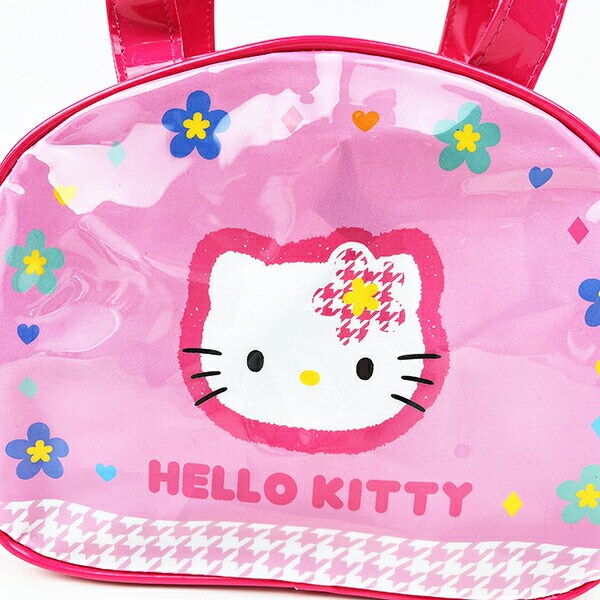 サンリオ ハローキティ ビニールボストンバッグ カオハナ プール キッズ