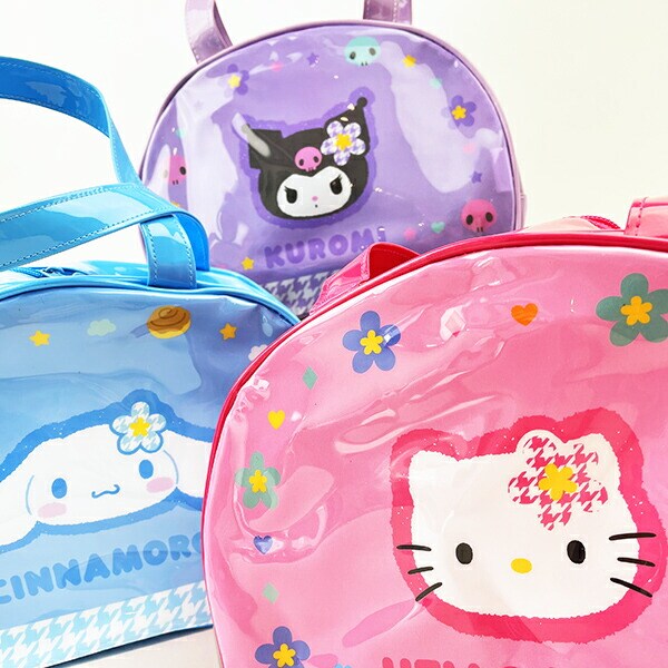 サンリオ ハローキティ ビニールボストンバッグ カオハナ プール キッズ
