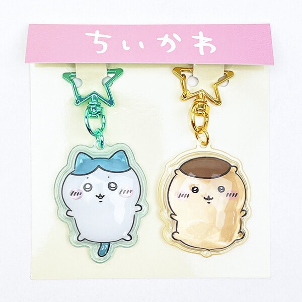 ちいかわ ハチワレ×くりまんじゅう ぷっくりったいペアーキーホルダー