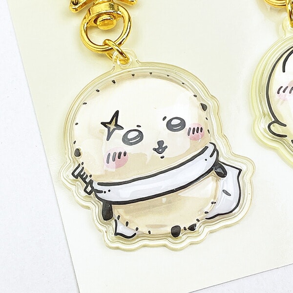 ちいかわ ラッコ×うさぎ ぷっくりったいペアーキーホルダー